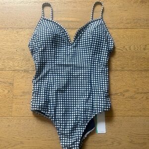 SEAFOLLY- One Piece- Navy and White- NWT- US-Size12